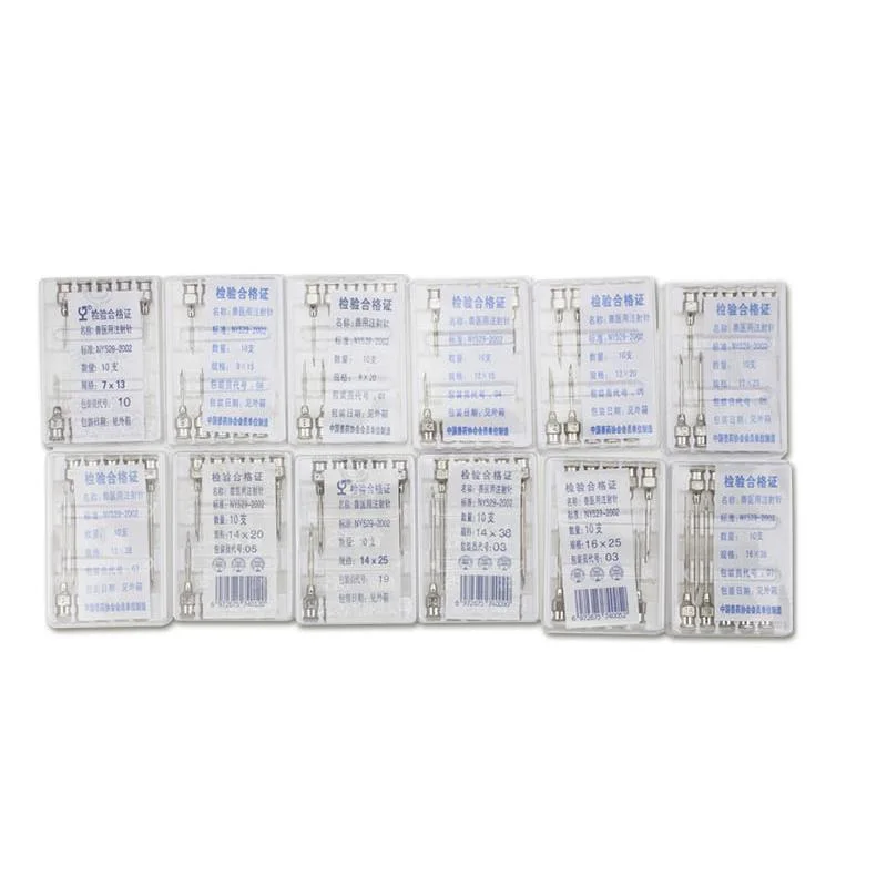 17g 1/2 Poultry Livestock Metal Vaccination Needles Veterinary Stainless Steel Syringes Needles