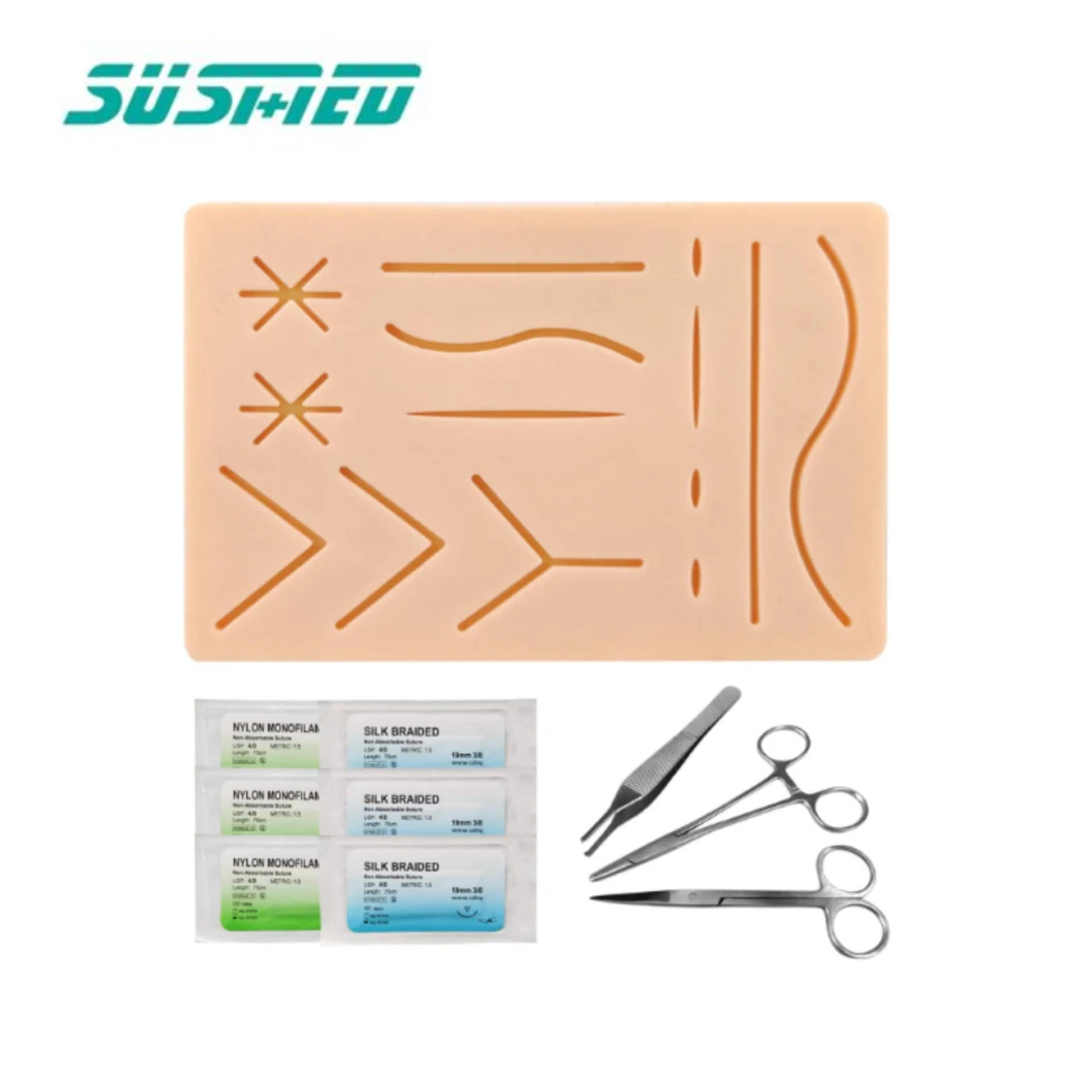 Suture Practice Kit for Medical Surgical Suture Training with Blade